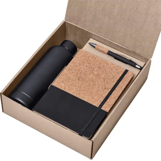 Okiyo Verity Kraft Gift Set Black Gift Box Open